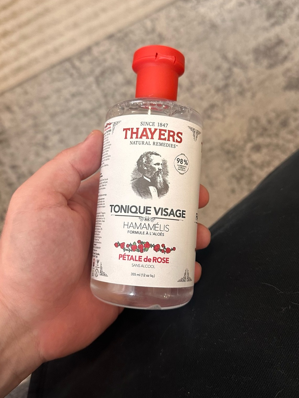 Thayers Rose Petal Facial Toner – Clear Bottle with Red Cap